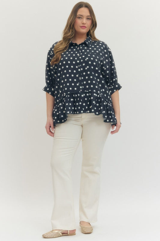 Pam Polka Dot Short Sleeve