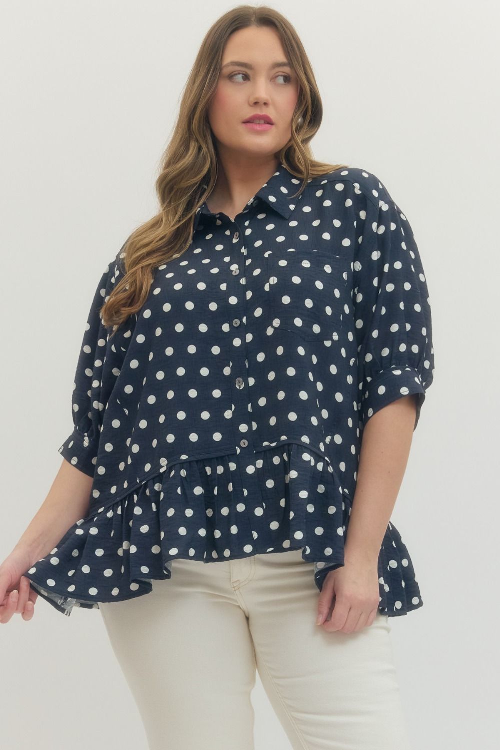 Pam Polka Dot Short Sleeve