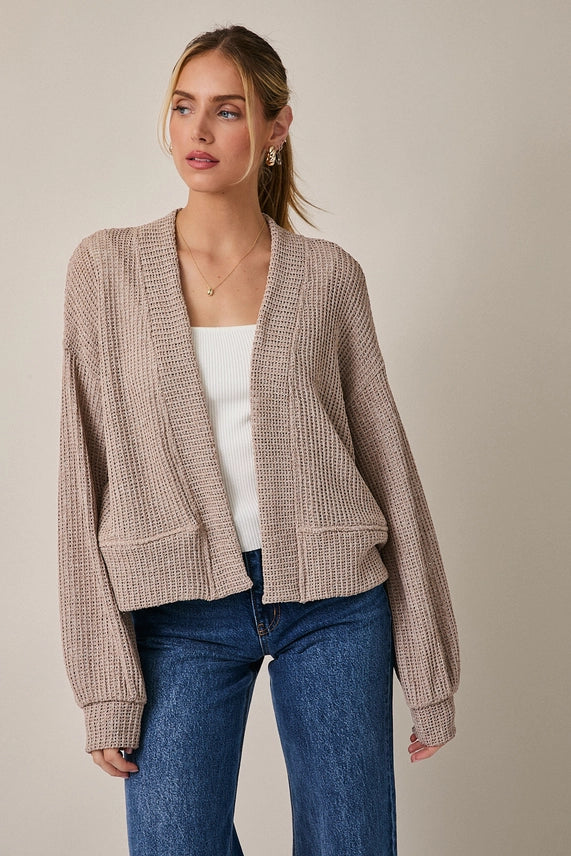 Fawn Cropped Cardigan