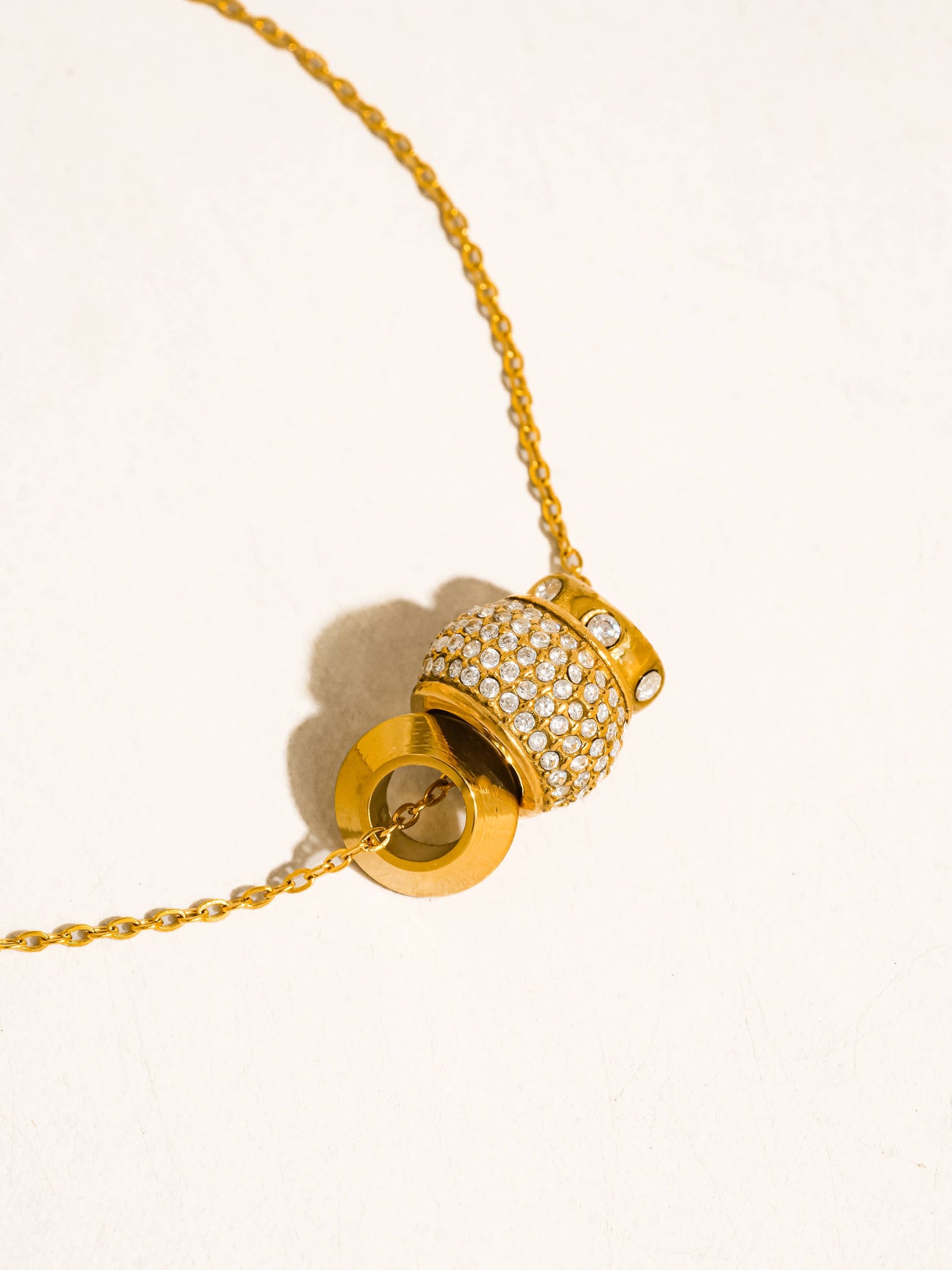 Énora 18K Gold Non-Tarnish CZ Bead Necklace