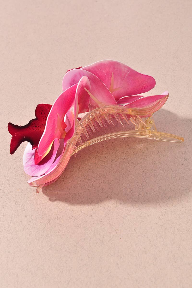 Orchid Flower Hair Clip