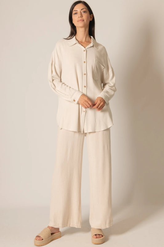 Livya Linen Button Up