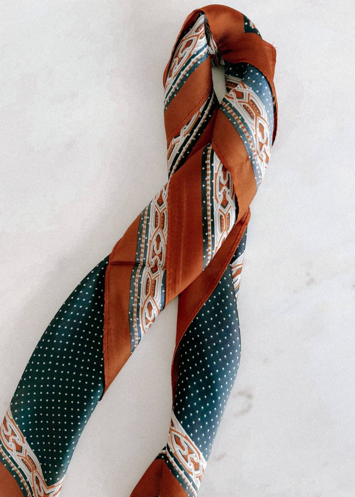 Dotty Satin Scarf