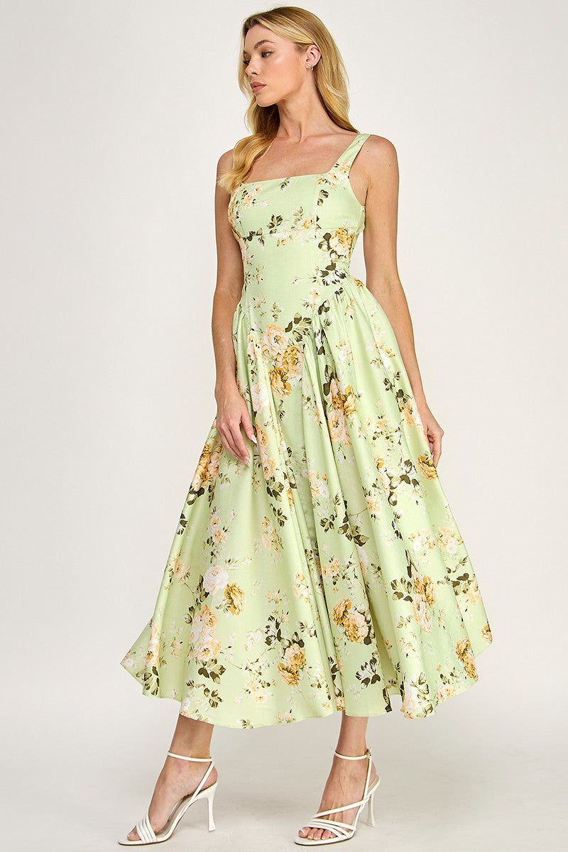 Priscilla Poplin Maxi Dress