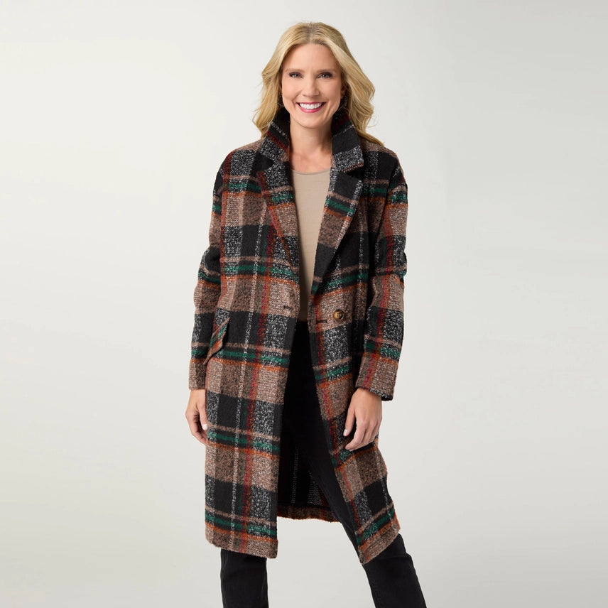 Kiley Plaid Coat