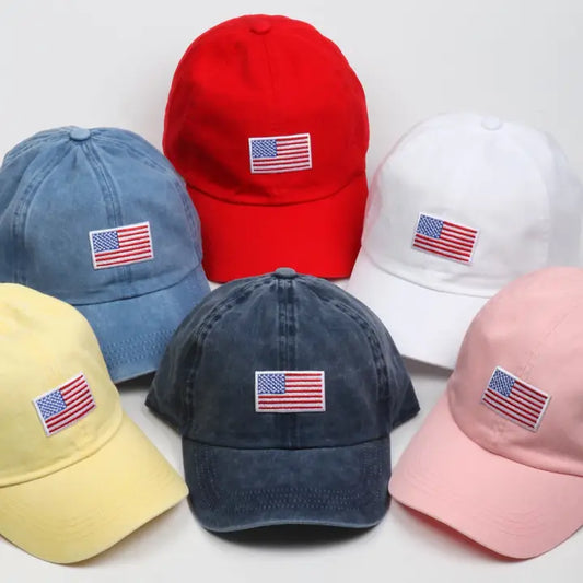 American Flag Embroidery Baseball Cap
