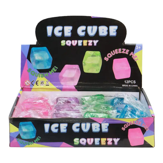 Colorful Clear Cube Putty Filled Squishy