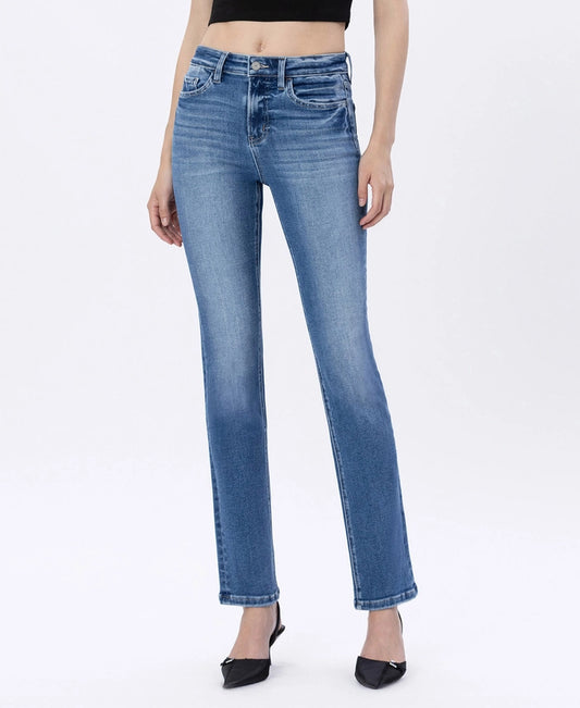 Jeanne High Rise Slim Straight Jeans