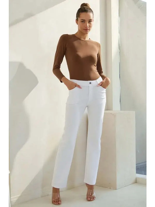 Classic Solid Straight Leg Jeggings