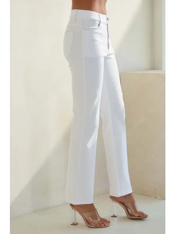 Classic Solid Straight Leg Jeggings