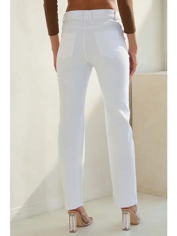 Classic Solid Straight Leg Jeggings