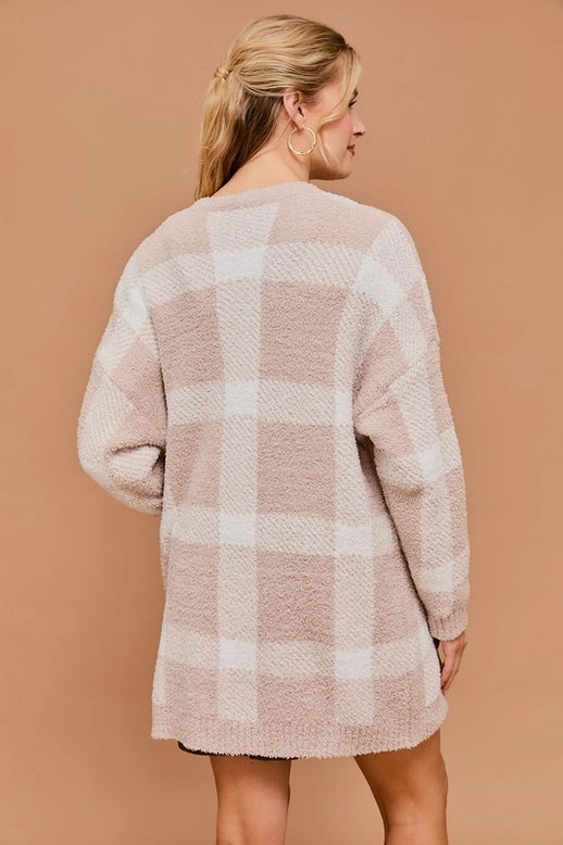 Maria Plaid Cardigan