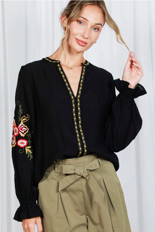 Mia Embroidered Blouse