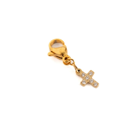 Diamond Cross Charm