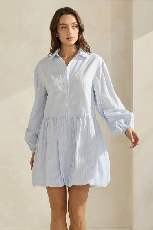 bubble hem dress