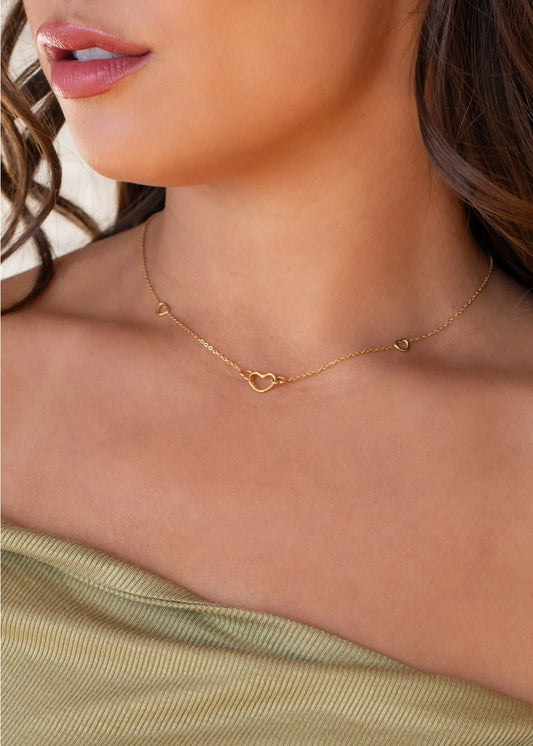 Poppy Heart Necklace