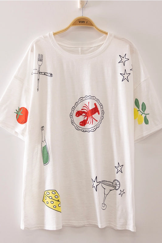 Vintage Seafood Graphic Tee