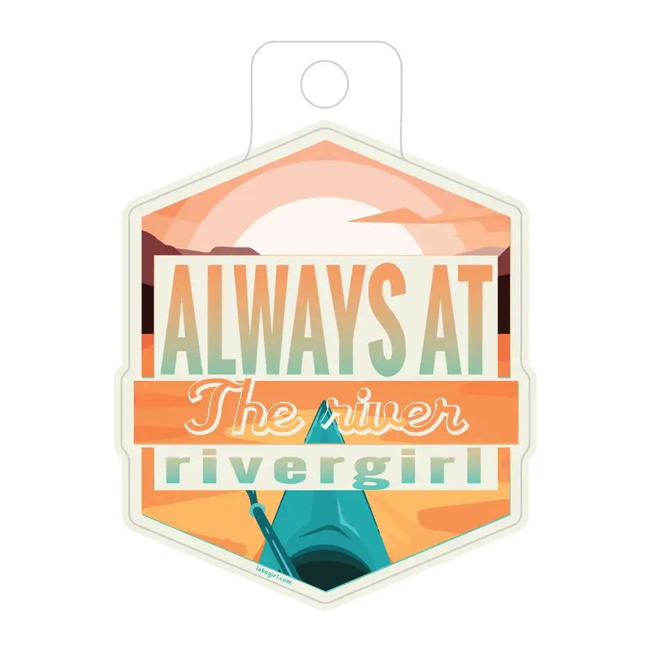 Rivergirl Kayak Sticker