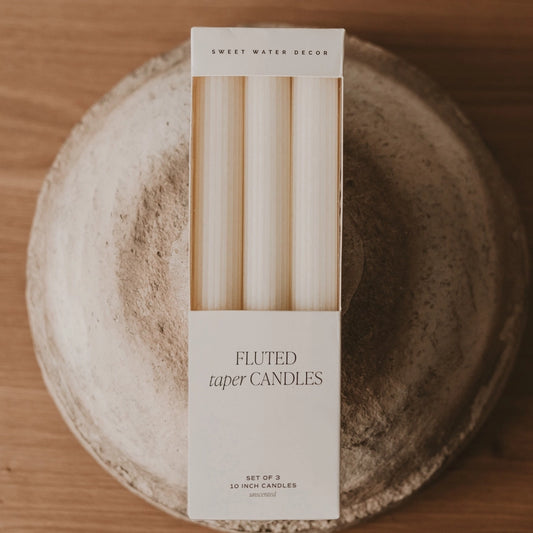 Fluted Taper Candles