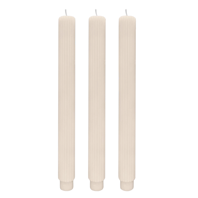 Fluted Taper Candles